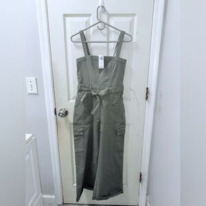 💚 Hollister Green Utility Jumpsuit With Belt